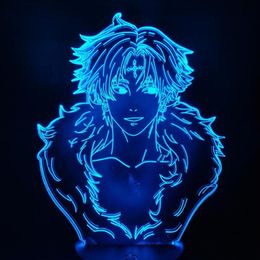 Night Lights X CHROLLO LUCILFER 3D Led Illusion Anime Table Lamp For Christmas Gift294w