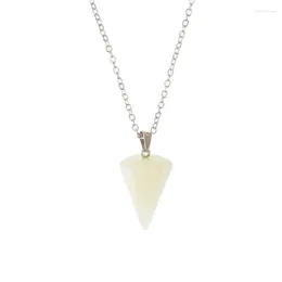 Pendant Necklaces Cone Shape Glowing Necklace Dainty Glow In Dark Luminous