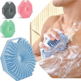 Belt Washing Scrubbers Brush Skin Bath Foaming Head Scrubber Shower Silicone Massage Cleaning Tool Hair With Glove Exfoliating 231221