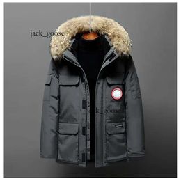 Canda Goose Women's and Men's Medium Length Winter New Canadian Style Overcame Lovers' Working Clothes Thick Goose Down Jacket Men 858