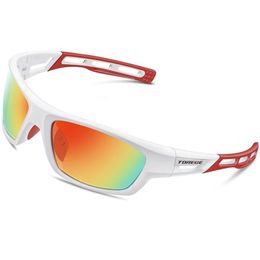 TOREGE Fashion Unisex Polarized Sunglasses for Men Women Running Driving Fishing Golf Baseball Glasses TR90 Unbreakable Frame2133