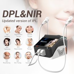 NIR DPL 2 in 1 Ringiovanimento della pelle Acne Trattamento Rimozione cicatrice Skin Brighing Face Lift Beauty Machine