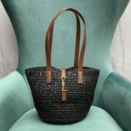 10A TOP quality Grass woven tote bag 38cm designer bag lady handbag wallet With box Y085