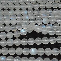 Natural Rainbow Flash Moonstone Loose Round Beads 85mm88mm 231221