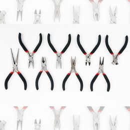8 categories of Stainless Steel Needle Nose Pliers Jewelry Making Hand Tool Black Jewelry accessories tool