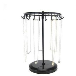 Fashion 15 33 18cm Rotary Jewelry Female Mannequin Display Stand Holder Earring Iron Frame Necklace Holder Accessories Base Storag263I