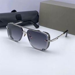 Latest selling popular fashion limited edition SIX mens sunglasses men sunglasses Gafas de sol top quality sun glasses UV400 lens 306g