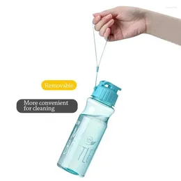 Water Bottles 650ml Cup Sport Bottle Couple Plastic Portable Container Anti-drop Outdoor Rope Bottl Gift Mug