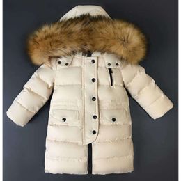 "Cozy and Stylish Long Youth Down Jackets for Girls - Premium Winter Duck Down Jacket Set for Kids - High-Quality Clothing for Boys and Girls"