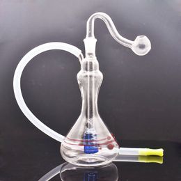 Small Glass Oil Burner Bong Hookah Water Pipes with Birdcage Martix Perc Thick Pyrex Clear Heady Recycler Dab Rig Ashcatcher Bongs with Male Glass Oil Burner Pipe