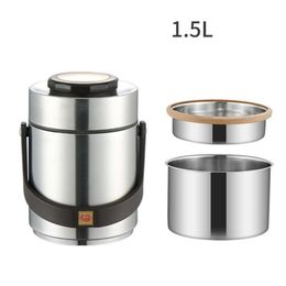 Stainless Lunch Box Vacuum Insulated 8-12 Hours 20 14CM Dinnerware Sets302W