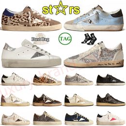 2024 New Release Women Golden Goodes Casual Shoe Famous Luxury Italy Brand Sneakers Hi Ball Super Star Men Thick Bottom Suede Leather Dirty Plate-forme Trainers