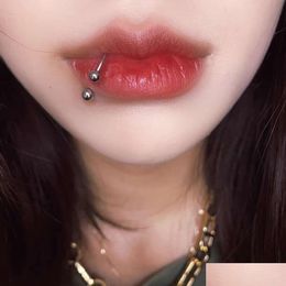 Labret Lip Piercing Jewelry Classic U-Shaped Rings Nails Replacement Cool Holes Titanium Steel Anti Allergic Perforated Trendy Ins Dhshu