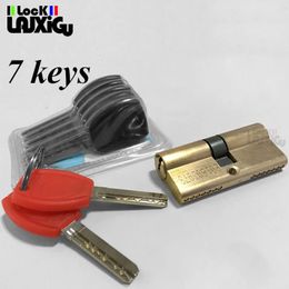 60-110MM Cylinder Hardware Door Skew Lock AB Cylinder Key Elongated Core Anti-theft Entry Brass Door Lock Custom 231221