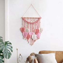 Decorative Figurines Wall Decor Handmade Yarn Tassels Hanging Above Bed For Living Room Apartment Home Bedroom 90 X 50cm