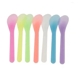 Makeup Brushes 5pcs Plastic Mask Spoon DIY Facial Mixing Spatulas Stick Easy To Clean Beauty Mud Tools Accessories