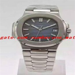 Business Factory Mens Automatic Cal 324 SC Watch Date White Dial Men Eta 5711G Platinum Full Steel Watches Waterproof Men Wat251S
