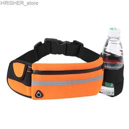 Outdoor Bags Waterproof running waist bag sports jogging outdoor mobile phone holder belt bag female male fitness cycling sports accessoriesL231222