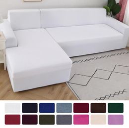 2Pcs Sofa Cover for Living Room Couch Cover Elastic L Shaped Corner Sofas Covers Stretch Chaise Longue Sectional Slipcover 2011195320983
