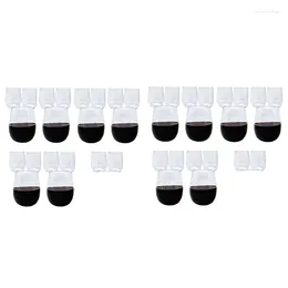 Disposable Cups Straws 40X Wine Glasses Stemless Plastic For Parties Champagne