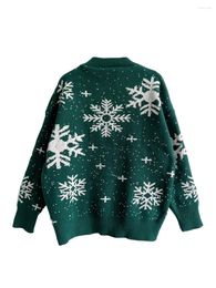 Women's Sweaters Women Novelty Christmas Sweater Funny Pattern Long Sleeve Pullover Crewneck Chunky Ugly Xmas