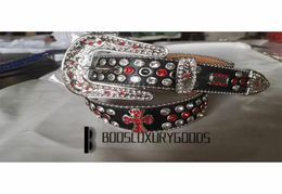2022 Designer Belt Simon Belts for Men Women Shiny diamond belt black red belts5403833