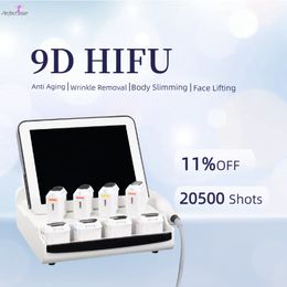 2024 Newly 9D HIFU Machine Ultrasonic Skin Tightening Equipment Skin Rejuvenation Machine Skin Care Fat Removal Portable Device