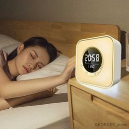 Portable Speakers Wireless Speaker Clock LED Light Kids RGB Gift Colours Adjustable Brightness Digital Temperature Display Rechargeable New