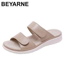 Flops BEYARNESummer fashion women soft bow stand Flip Flops Casual shoes gladiator sneakers low Roman shoes L023