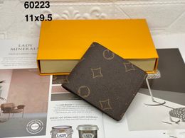 Top Luxury Genuine Leather Wallets Fashion Designer Wallets Retro Handbag For Men Classic Card Holders Coin Purse Famous Clutch Wallet With Box Dust Bag