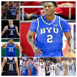 Customlied byu Cougars Basketbol Formaları Erkek Kadın Gençlik Tüm dikişli Tanner Hayhurst Spencer Johnson Richie Saunders Trey Stewart