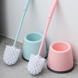 Toilet brush set, brush for cleaning toilets, household wall mounted brush with no dead corners, squatting pit long handle cleaning brush