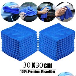 Cleaning Cloths 50Pcs Microfiber Car Cleaning Towel Soft Cloth Washing Duster Glass Home Micro Fibre 210728 Drop Delivery Home Garden Dhw30