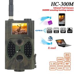 Hunting Trail Camera 2G Celluar 16MP MMS P SMS Email 1080P Wildlife Cameras IR Night Vision HC300M Wireless Surveillance 231222