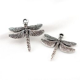 22848 45PCS Alloy Antique Silver Vintage Insects Dragonfly Pendant Charm Fashion Jewellery Accessory DIY Part286R