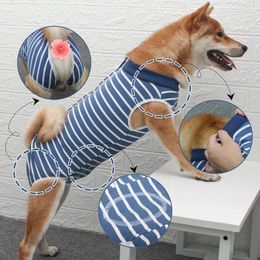 Dog Apparel Weaning Sterilisation Suit Small Cats Jumpsuit Anti-lick Recovery Clothing After Cute Print Pet Care Clothes