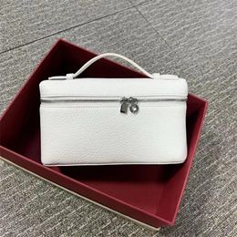 Evening Bags Lychee Grain Leather Colorful Handbag Lunchbox Bag Fashion Temperament Elegant Single Shoulder Handheld Cross Women Calfskin