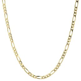 14K Yellow Gold Solid 2mm Thin Women's Figaro Chain Link Necklace 18 293C