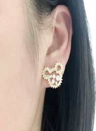 Lovely mouse piercing earings fashion jewelry made with rovski elements crystal for summer daily wearing bijoux accessories best gift3773712