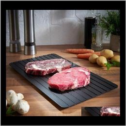 Tools Poultry Tools Kitchen Convenient Magic Metal Plate Defrosting Tray Safe Fast Thawing Frozen Meat