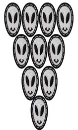 10PCS long face skull embroidery patches for clothing iron patch for clothes applique sewing accessories stickers on clothes iron 5240538