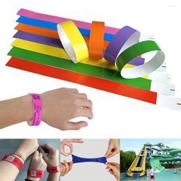 Party Favor 19 250mm 100pcs Wristbands 3/4" Adult Paper Bracelets Advanced Wristband Synthetic