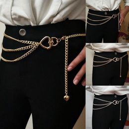 Fashion Retro Chain Belts For Women Waistbands Girdle Pants Chain Multilayer Long Tassel Party Jewelry Dress Waist Belts262Z