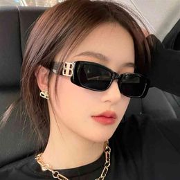 2022 new BB trend Sunglass ins jelly Colour square small frame sunglass net red sun shading glass2560