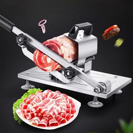 Manual Meat Slicer Machine Universal Home Shop Stainless Steel Ham Slicing Tool Lamb Beef Slicing Machine Vegetable Devices 231221