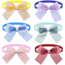 Dog Apparel 50/100PCS Paid Style Pet Bow Tie Bowties Decoration Dogs Neckties Grooming Pets Supplies For Small Collar Accessories