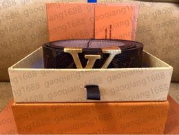 307 Women Mens Belts for 4.0cm Width 19 Styles Highly Quality Cintura Letter Buckle Plaid Womens Designer Belt Brow s