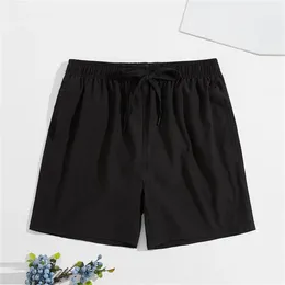 Men's Shorts Spring And Summer Solid Color Gradient Drawstring Quick Drying Mens Baseball Dark Men Boys Linen