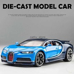 Electric/RC Car 1 32 Diecast Alloy Car Model Metal Pull Back Simulation Car Toy Boy Sports Car Acousto-optic With To Open The Door Gift Car ToyL231223