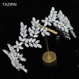 Wedding Hair Jewellery Newest Cubic Zirconia Soft Headband Wedding Bridal Jewellery Sweet 16 CZ Hair Accessories Birthday Party Headwear Gifts for Women Q231223